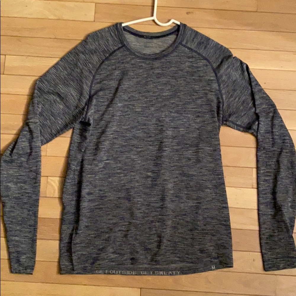 LULULEMON Navy Metal Vent Tech Surge Long Sleeve